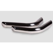 Защита заднего бампера УАЗ Патриот хром Д76 уголки