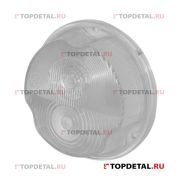Рассеиватель фонаря ГАЗ-3307, УАЗ, ЗИЛ, КАМАЗ переднего прозрачный(бело-желтый)